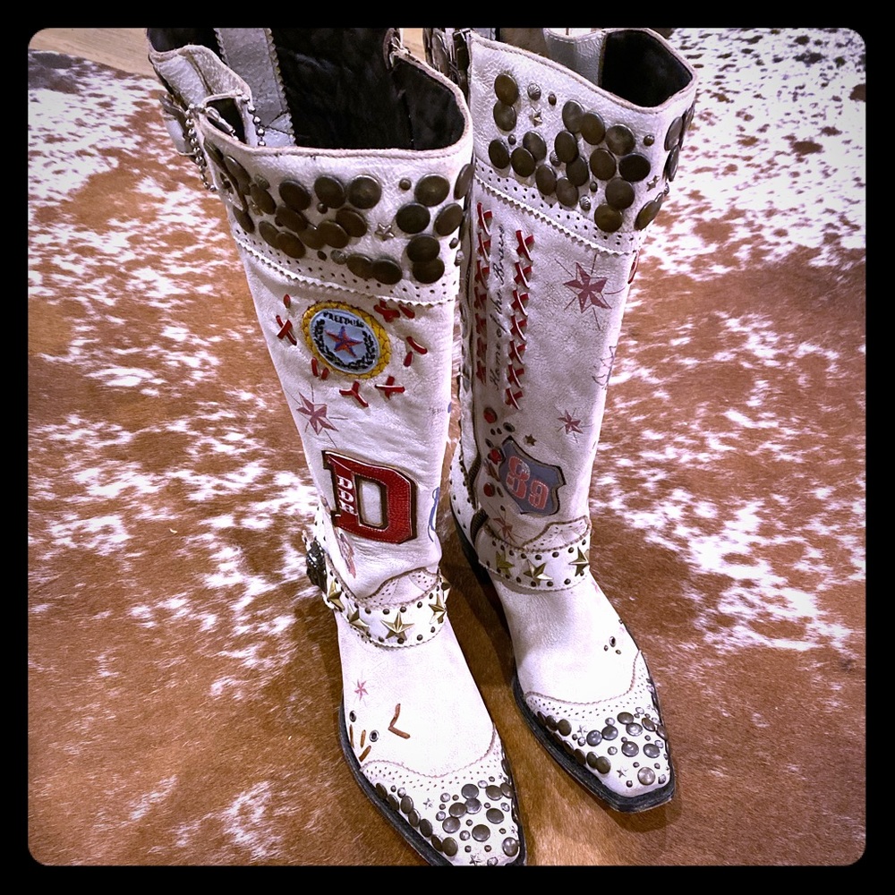 Size 11 Double D Ranch “Old Gringo” Liberty Boots